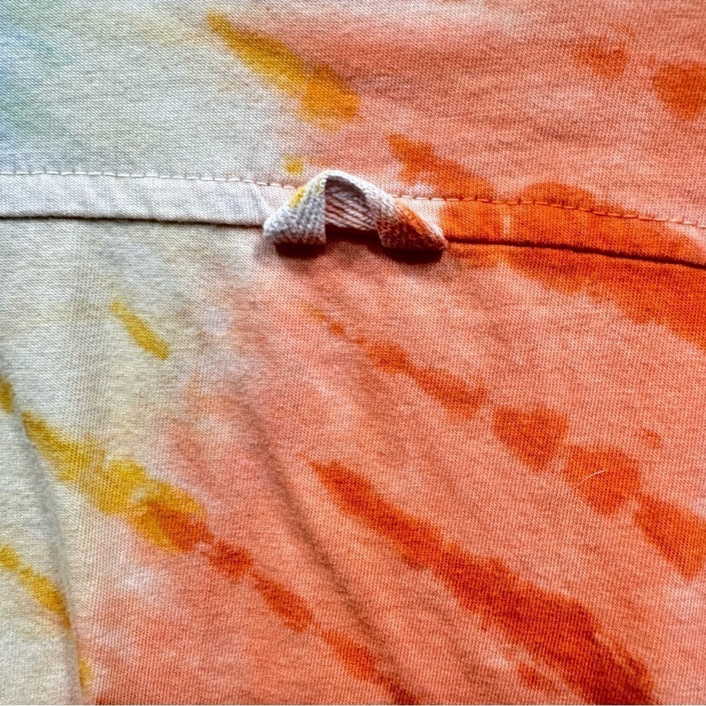 Urban Outfitters Anthropologie Y2K Rainbow Tie Dye Long Sleeve Top Size Small - Picture 8 of 12